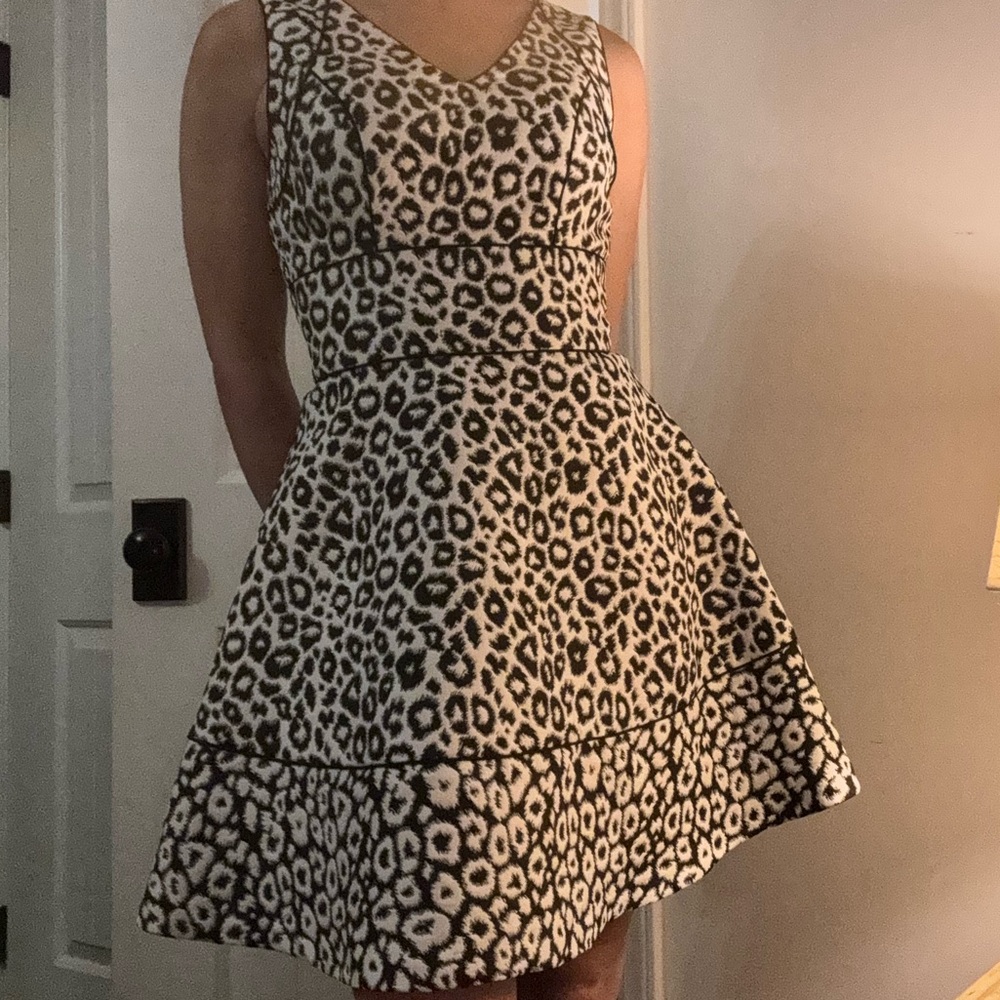 Stylish Black and White cocktail Dress